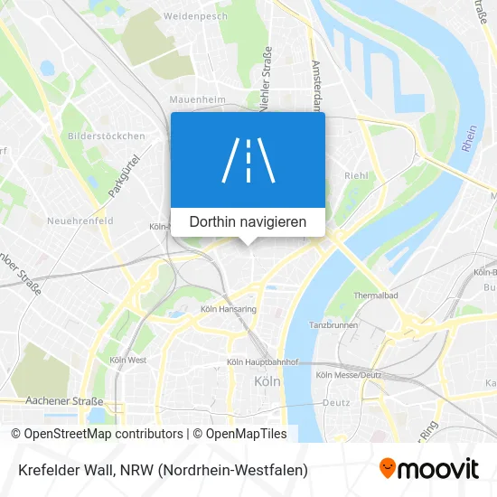 Krefelder Wall Karte