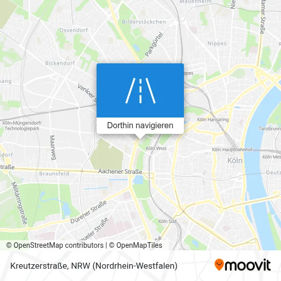 Kreutzerstraße Karte