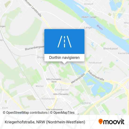 Kriegerhofstraße Karte
