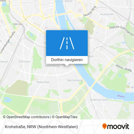 Krohstraße Karte