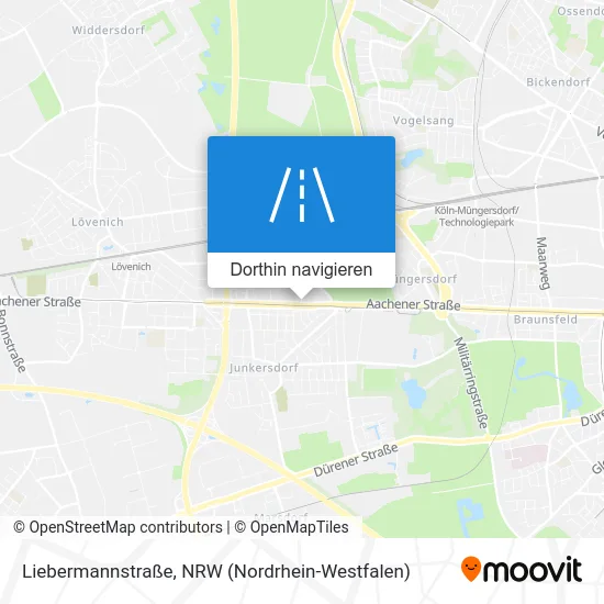 Liebermannstraße Karte