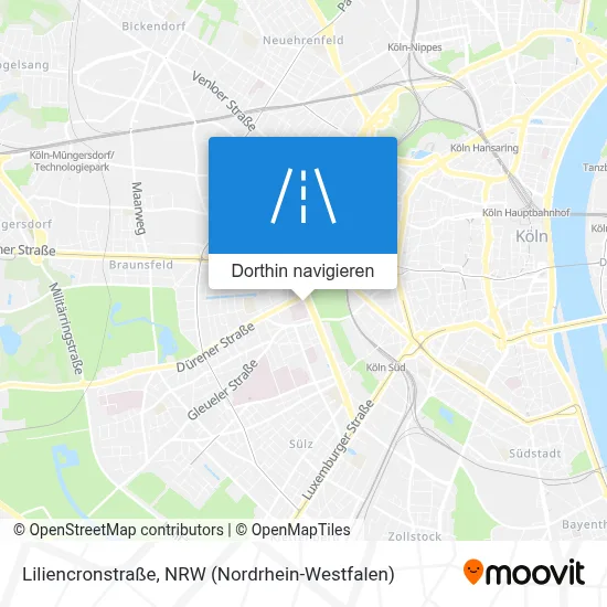 Liliencronstraße Karte