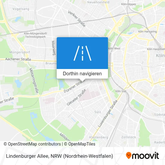 Lindenburger Allee Karte
