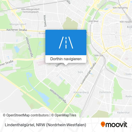 Lindenthalgürtel Karte