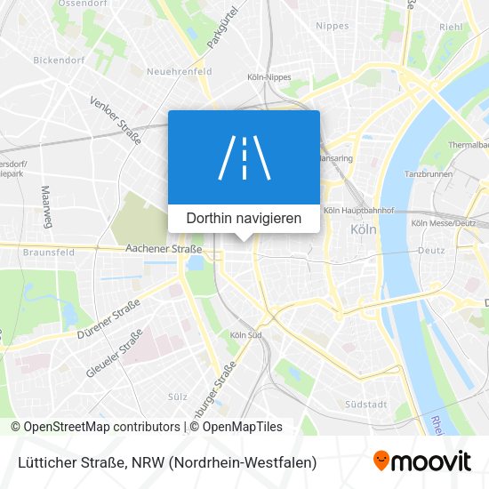 Lütticher Straße Karte