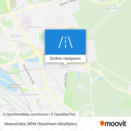 Maarstraße Karte