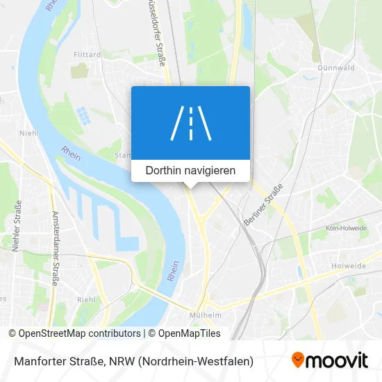 Manforter Straße Karte