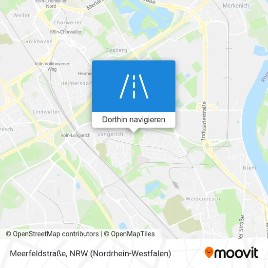 Meerfeldstraße Karte