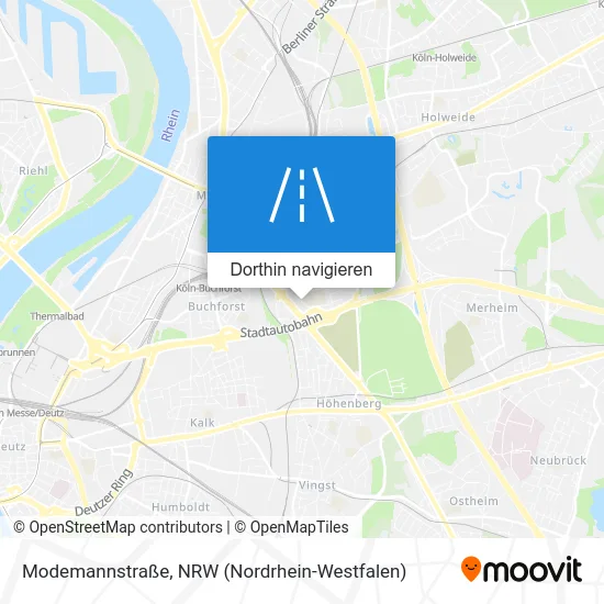 Modemannstraße Karte