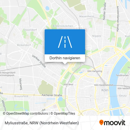Myliusstraße Karte
