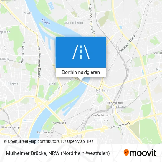 Mülheimer Brücke Karte