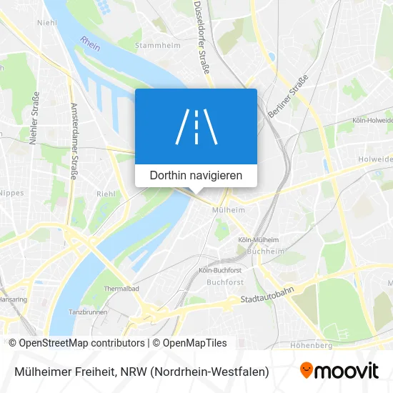 Mülheimer Freiheit Karte