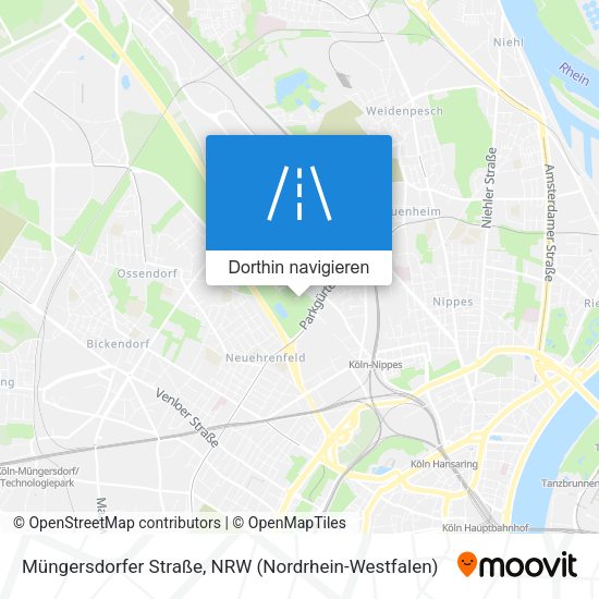 Müngersdorfer Straße Karte