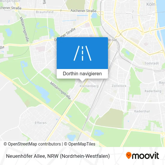 Neuenhöfer Allee Karte