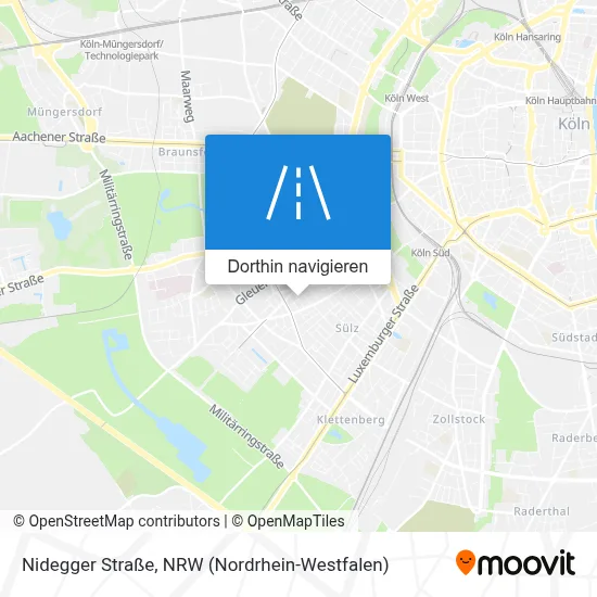 Nidegger Straße Karte