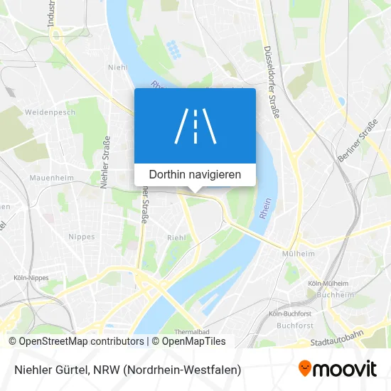 Niehler Gürtel Karte