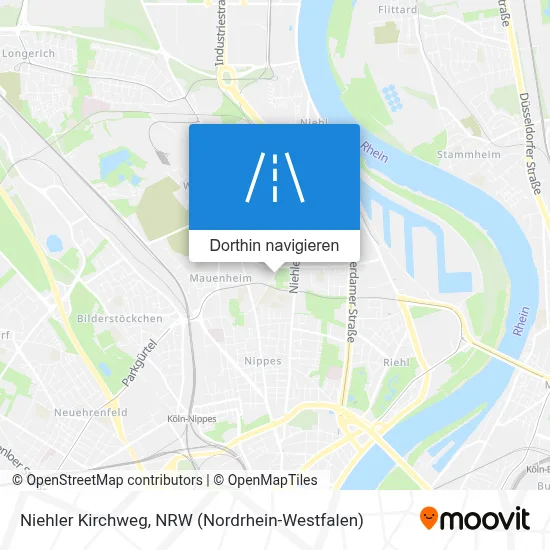 Niehler Kirchweg Karte