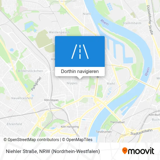 Niehler Straße Karte