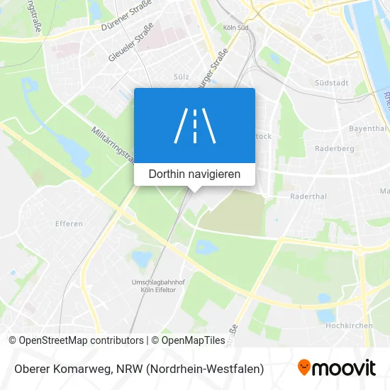 Oberer Komarweg Karte