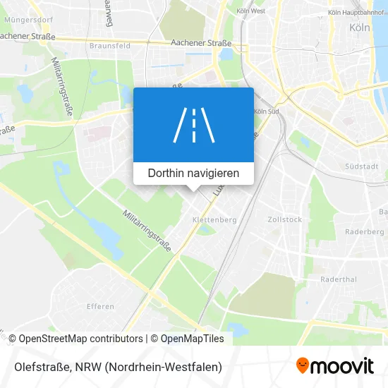 Olefstraße Karte