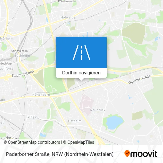 Paderborner Straße Karte