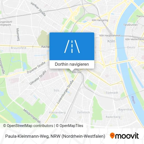 Paula-Kleinmann-Weg Karte