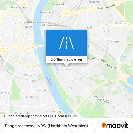 Pfingstrosenweg Karte