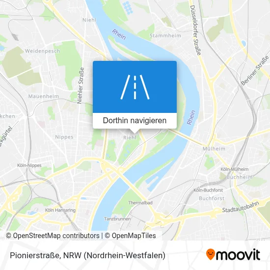 Pionierstraße Karte