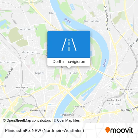 Pliniusstraße Karte