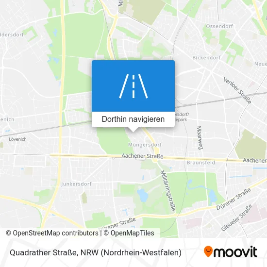 Quadrather Straße Karte