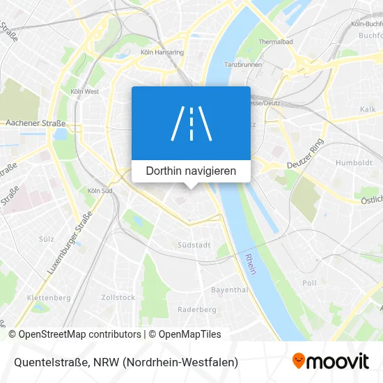 Quentelstraße Karte