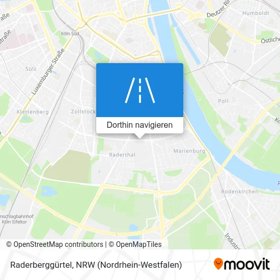 Raderberggürtel Karte