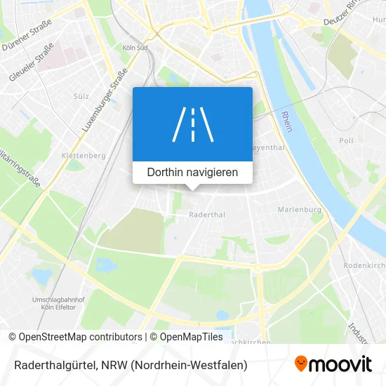 Raderthalgürtel Karte