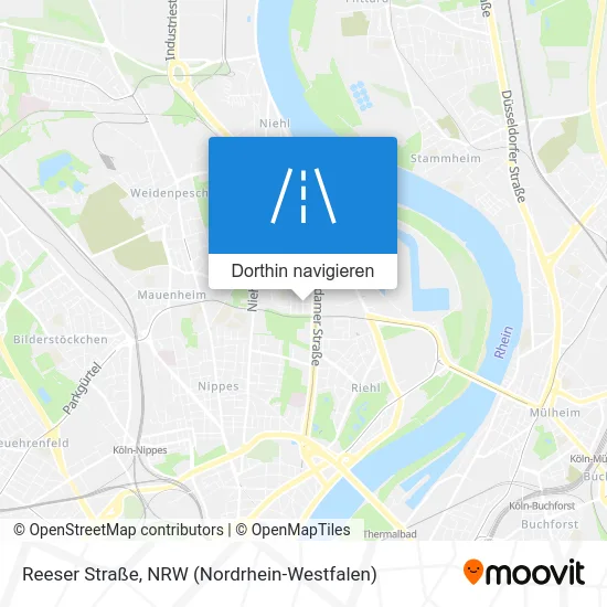 Reeser Straße Karte