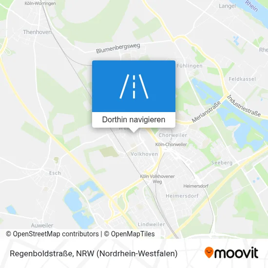 Regenboldstraße Karte