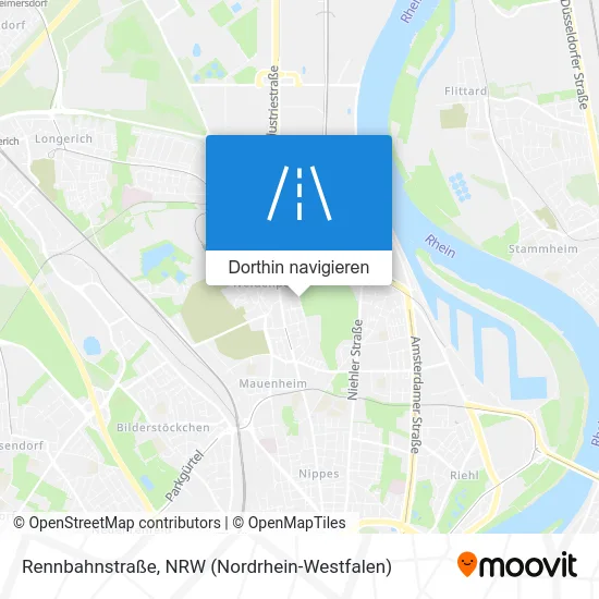 Rennbahnstraße Karte