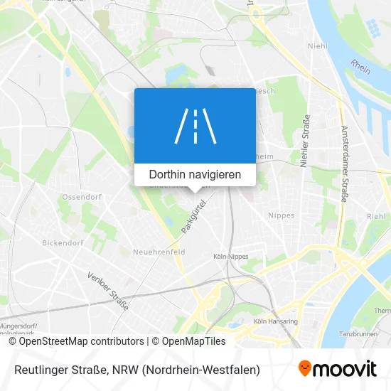 Reutlinger Straße Karte