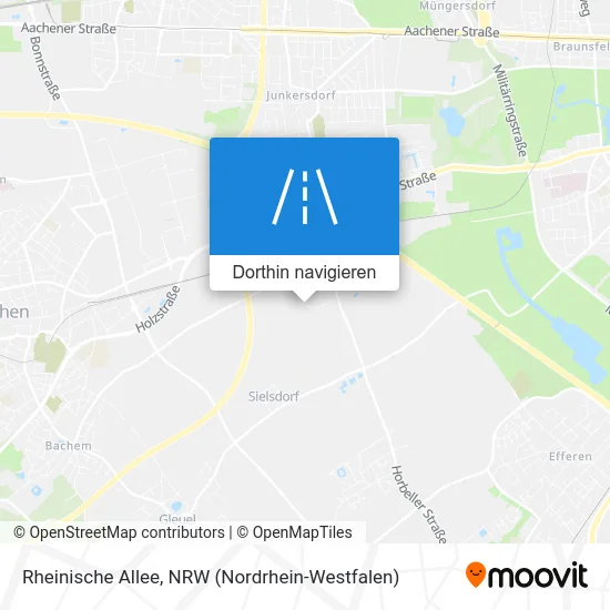 Rheinische Allee Karte