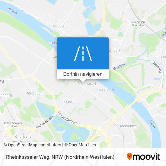 Rheinkasseler Weg Karte