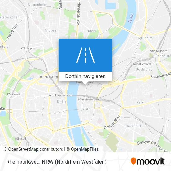 Rheinparkweg Karte