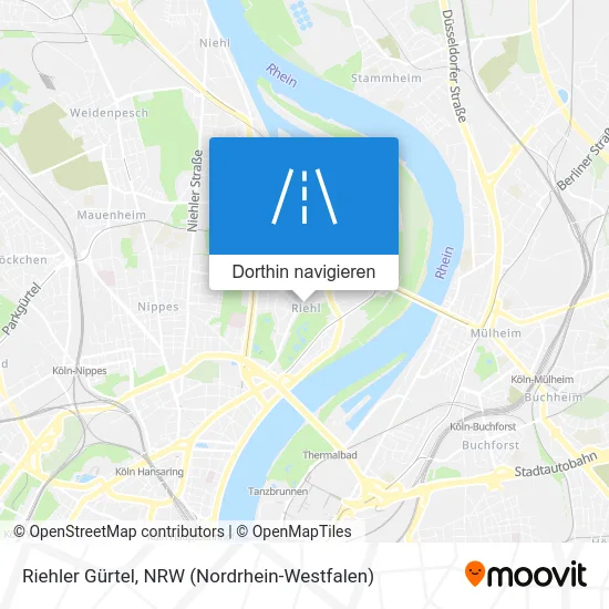 Riehler Gürtel Karte