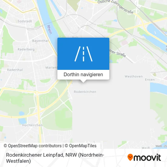 Rodenkirchener Leinpfad Karte