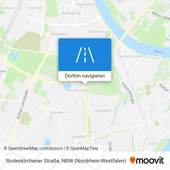 Rodenkirchener Straße Karte