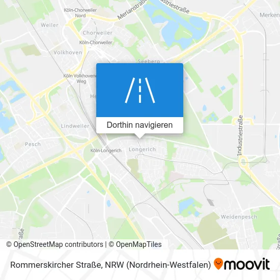 Rommerskircher Straße Karte