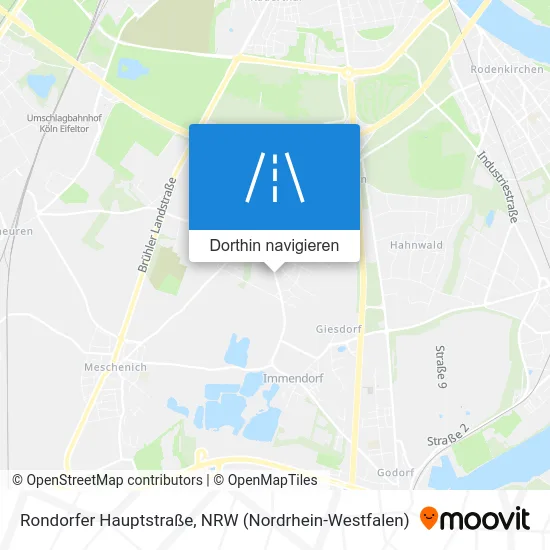 Rondorfer Hauptstraße Karte