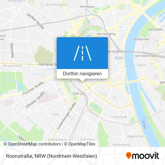 Roonstraße Karte