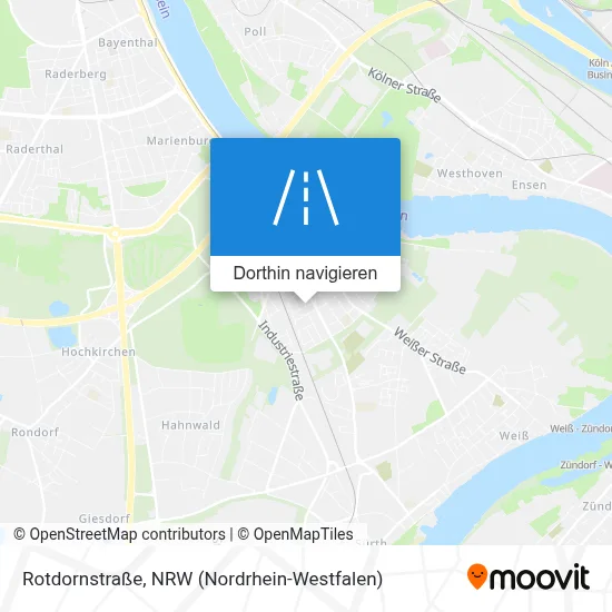 Rotdornstraße Karte