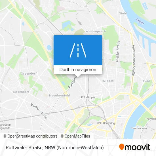 Rottweiler Straße Karte