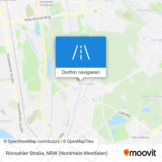 Rönsahler Straße Karte