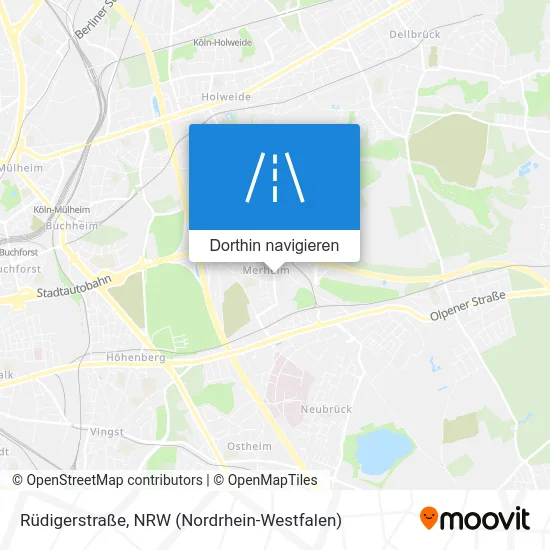 Rüdigerstraße Karte